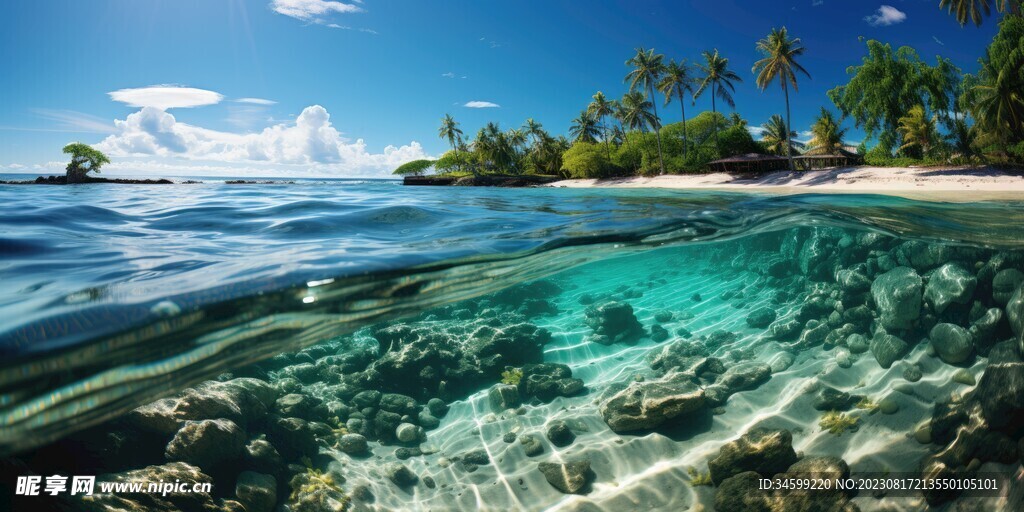 海滩风景  