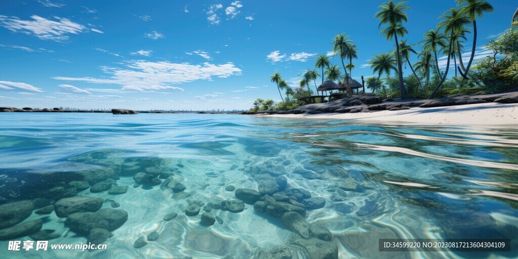 海滩风景  