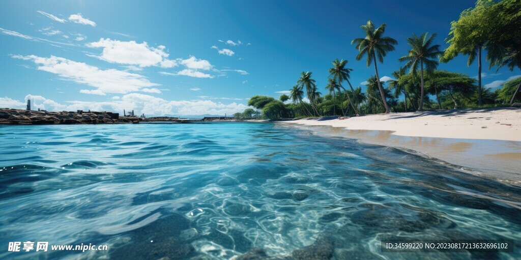 海滩风景  