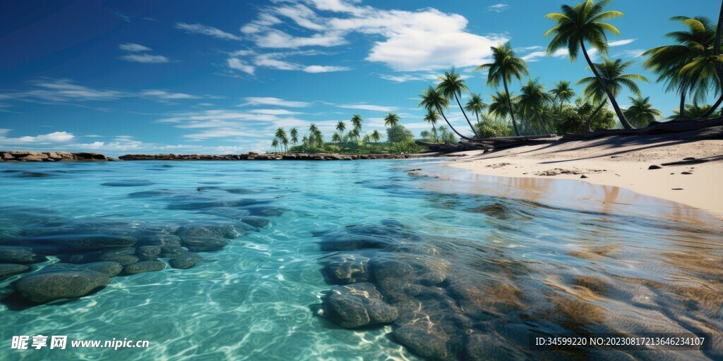 海滩风景  