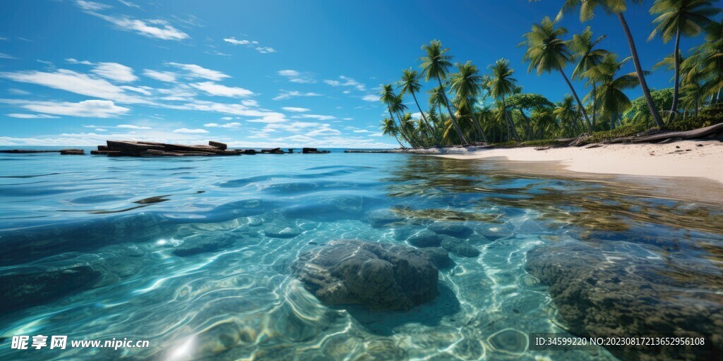 海滩风景  