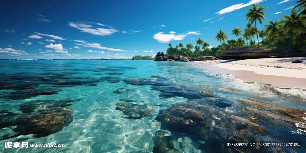 海滩风景  