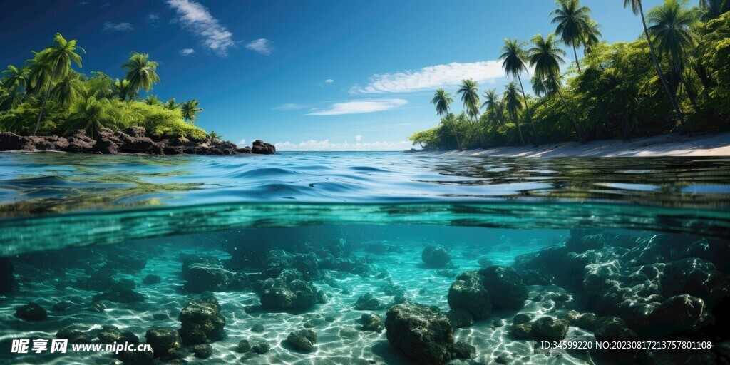 海滩风景  