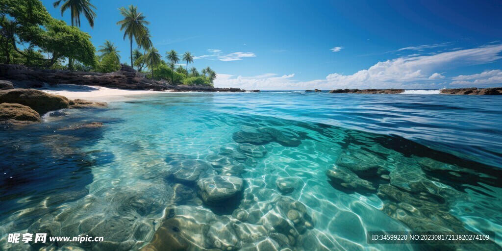 海滩风景  