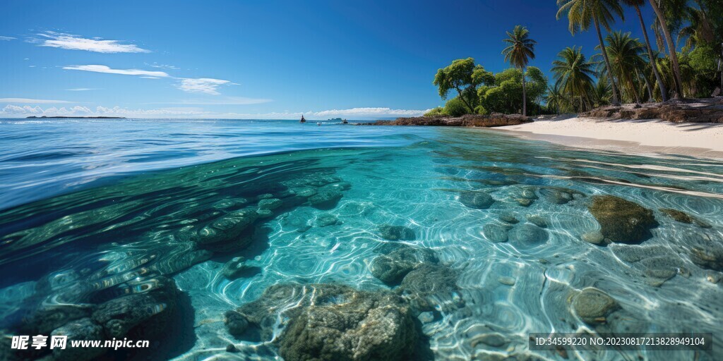 海滩风景  