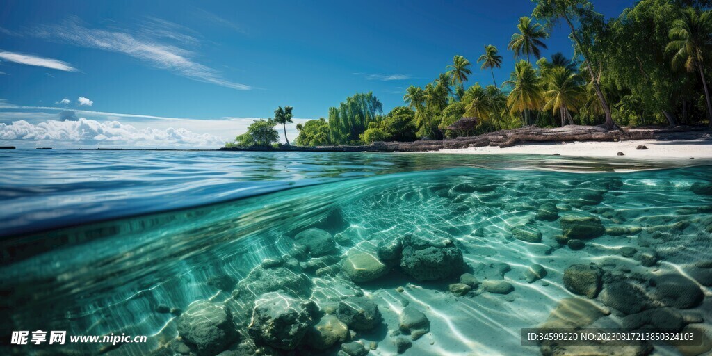 海滩风景  