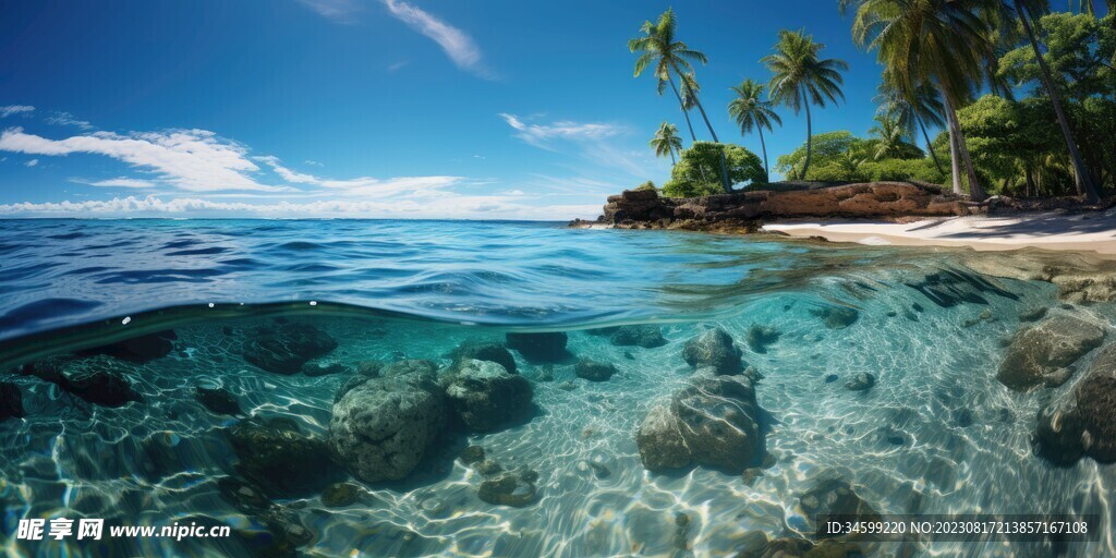 海滩风景  