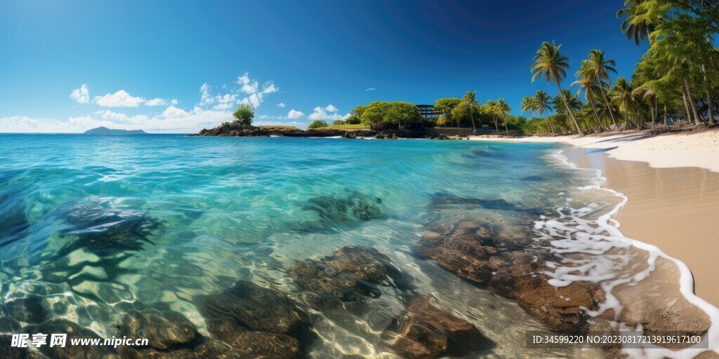 海滩风景  