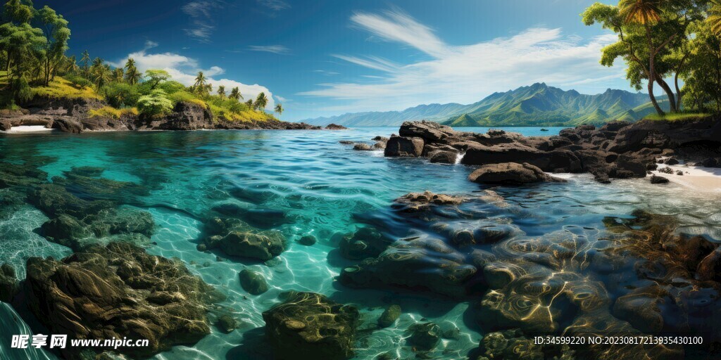 海滩风景  