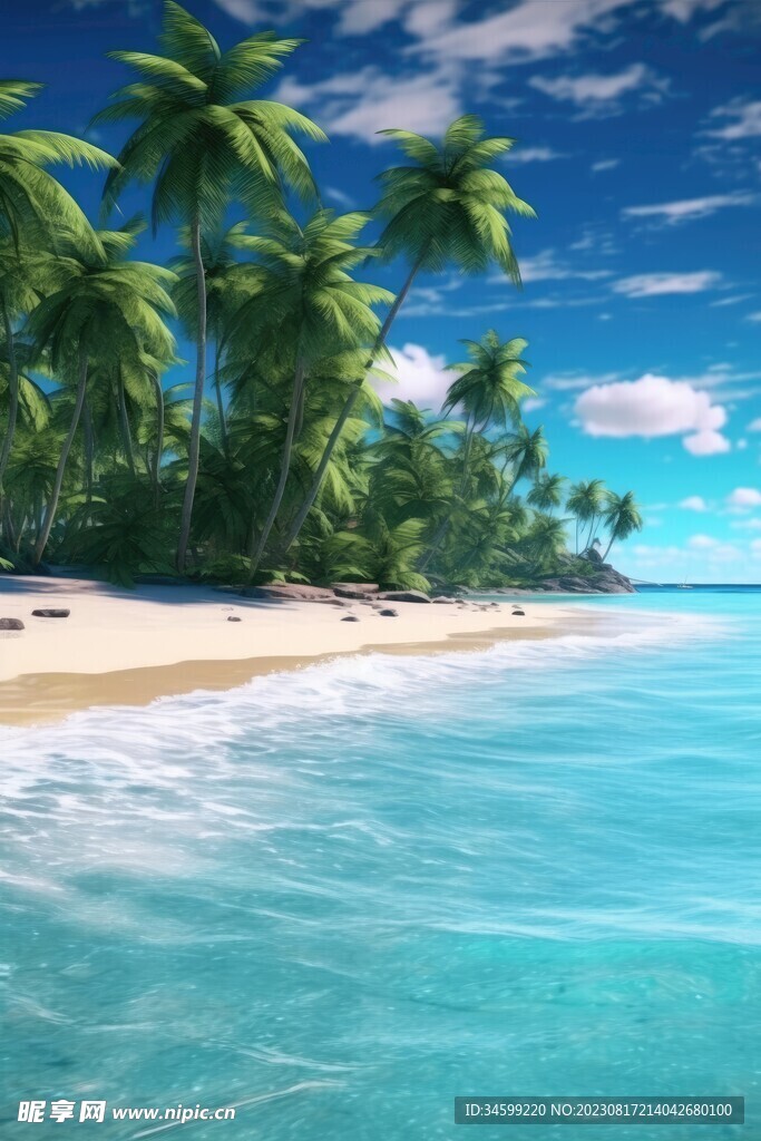 海滩风景  