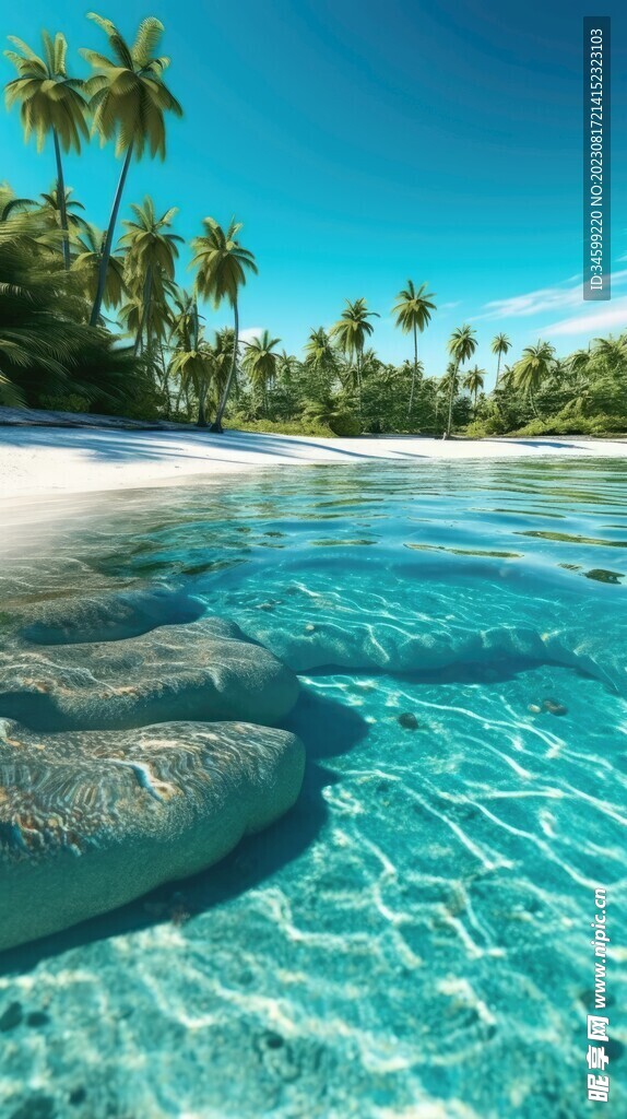 海滩风景  