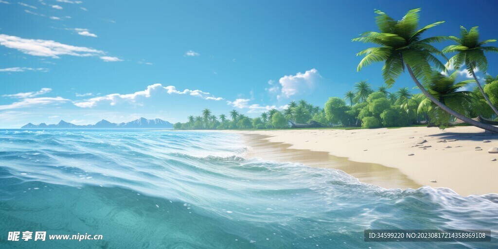 海滩风景  