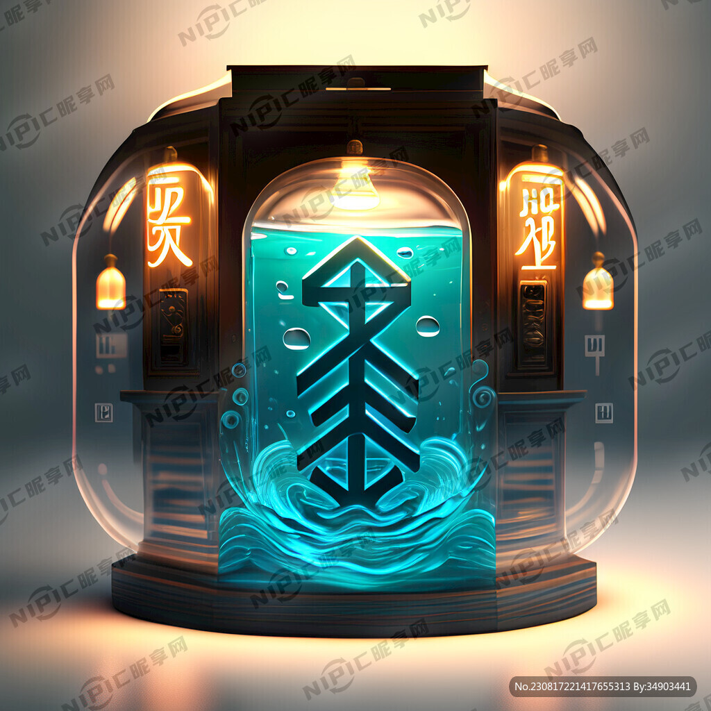 做一个透明灯牌 带有海洋元素