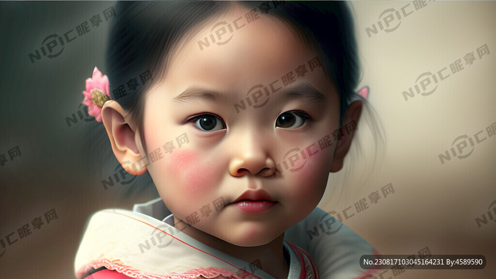 可爱小女孩