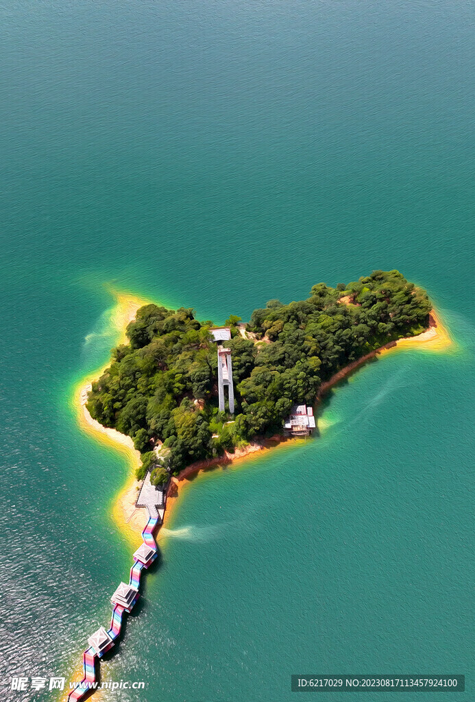 河源万绿湖一角风景