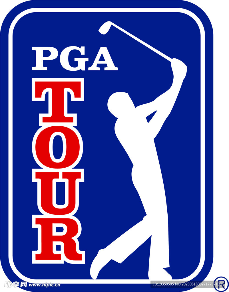 高尔夫球美巡赛logo
