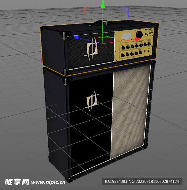 C4D模型 音箱 