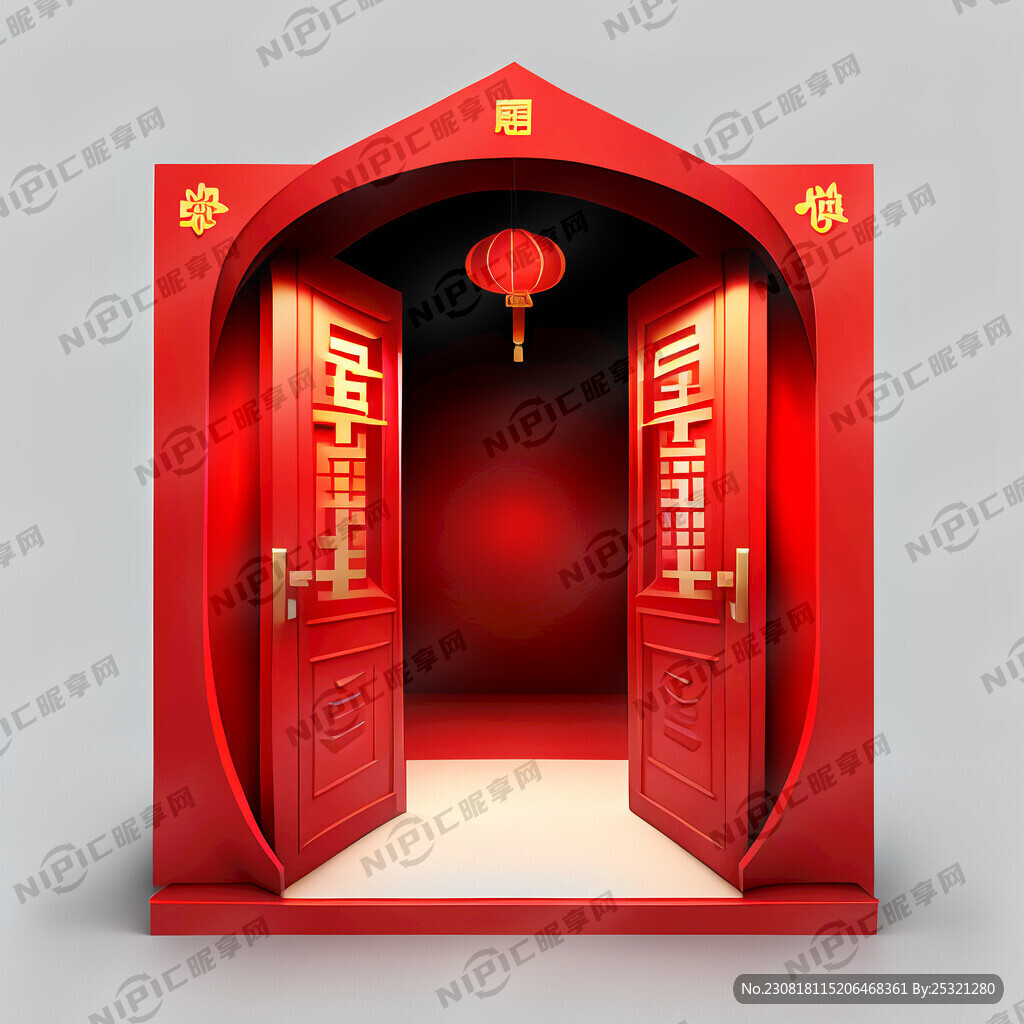 开门红展架红色喜庆海报