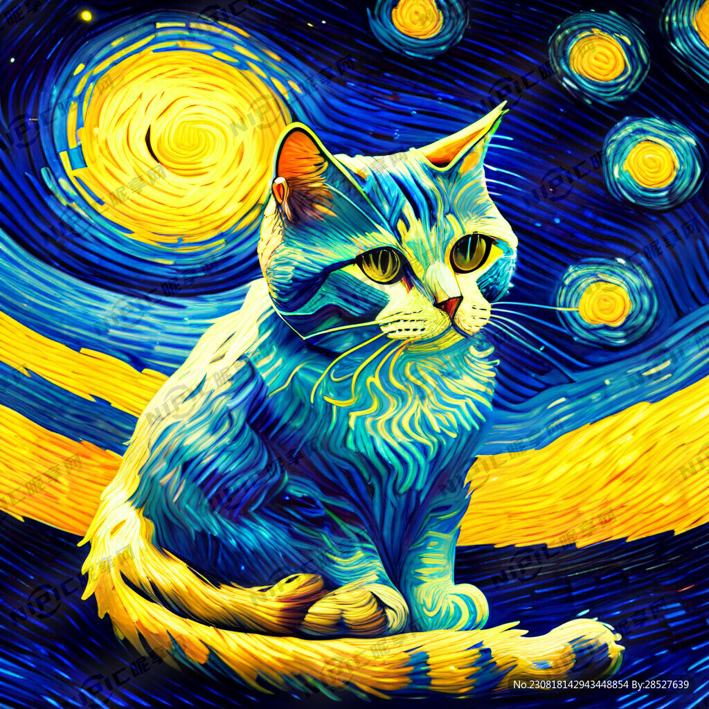 猫梵高星空