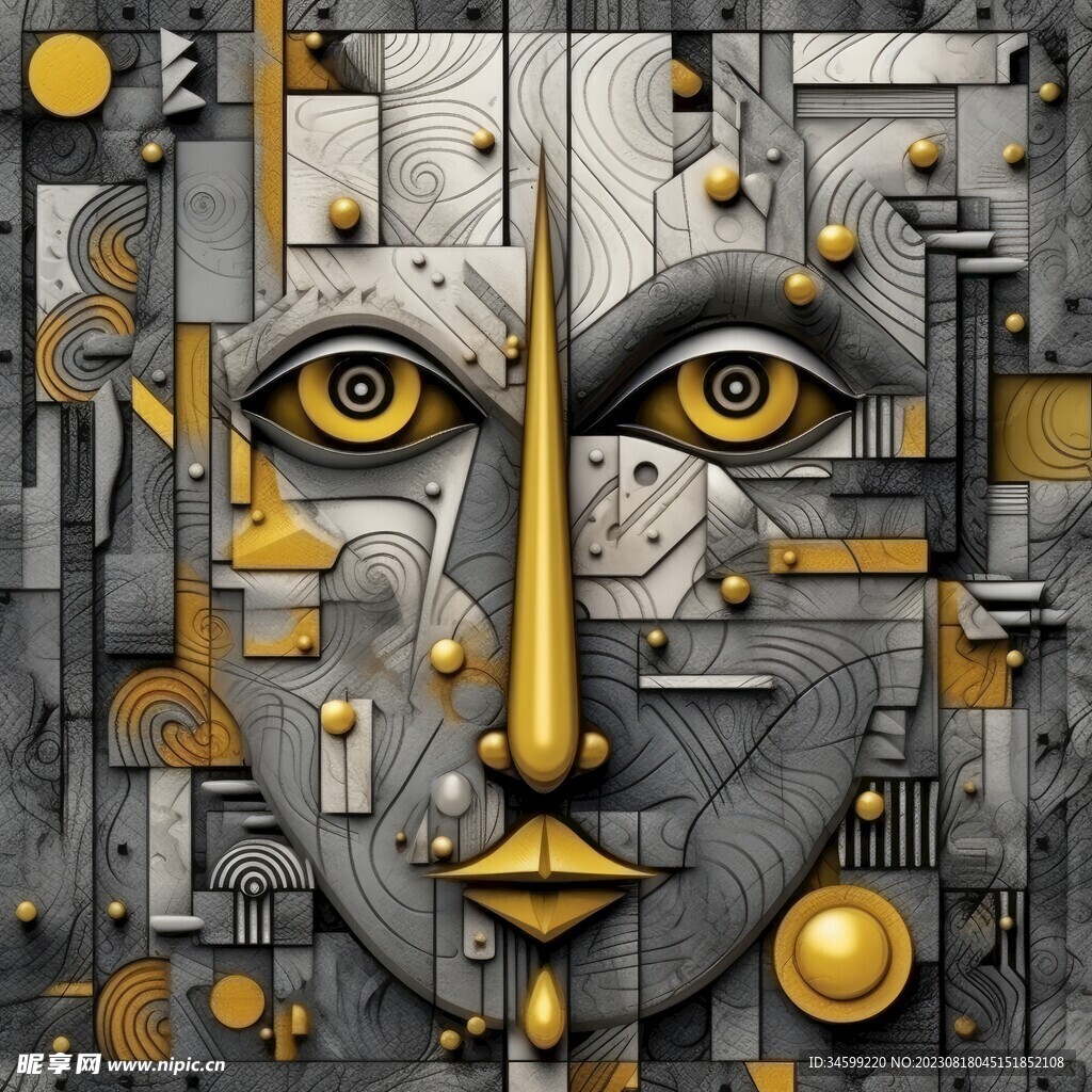 抽象框画 