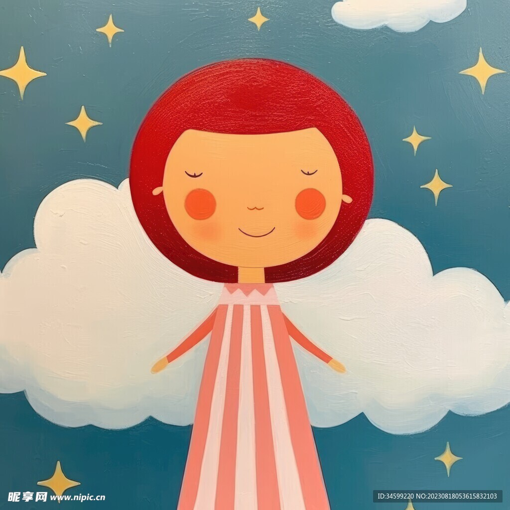 小女生插画 
