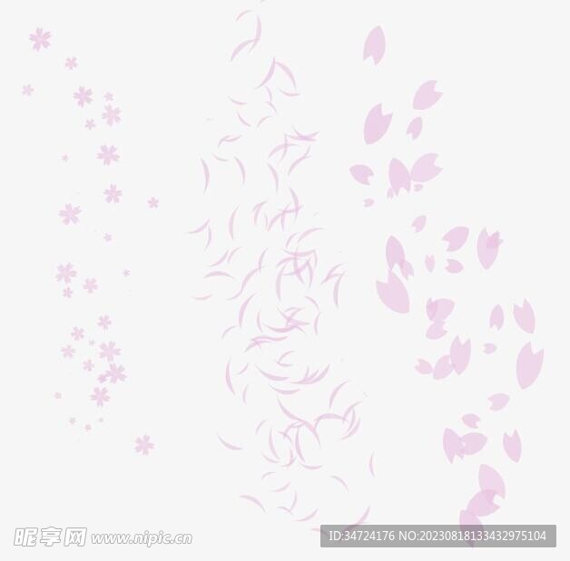 七夕花瓣元素
