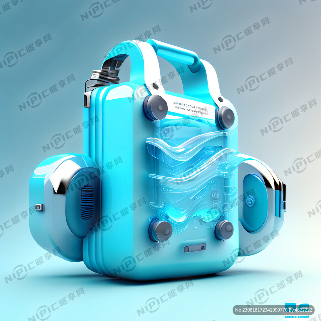 3D风格 超高清 防水 浅蓝色