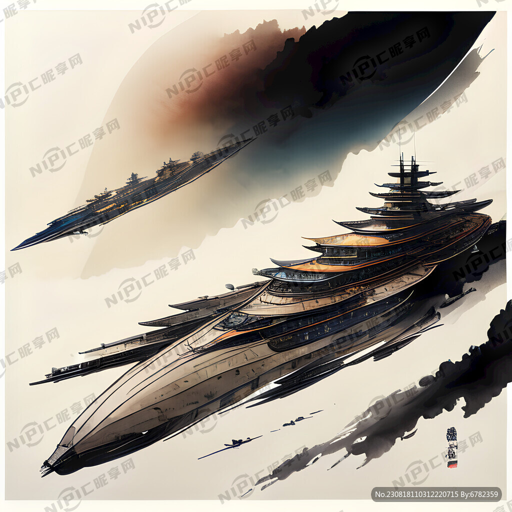 中国大型舰艇 在远洋上航行