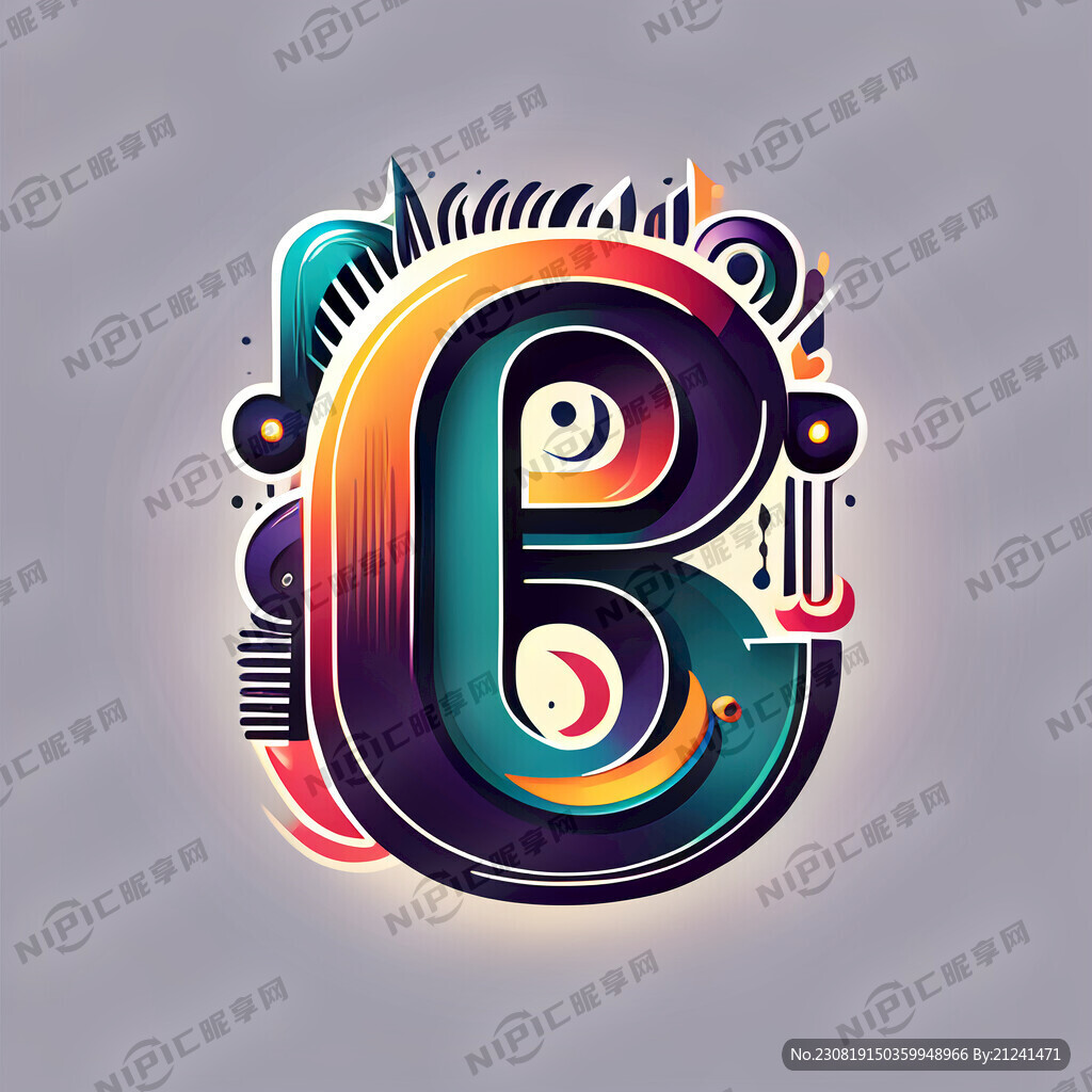 乐乐广告工作室 字母组成 标志