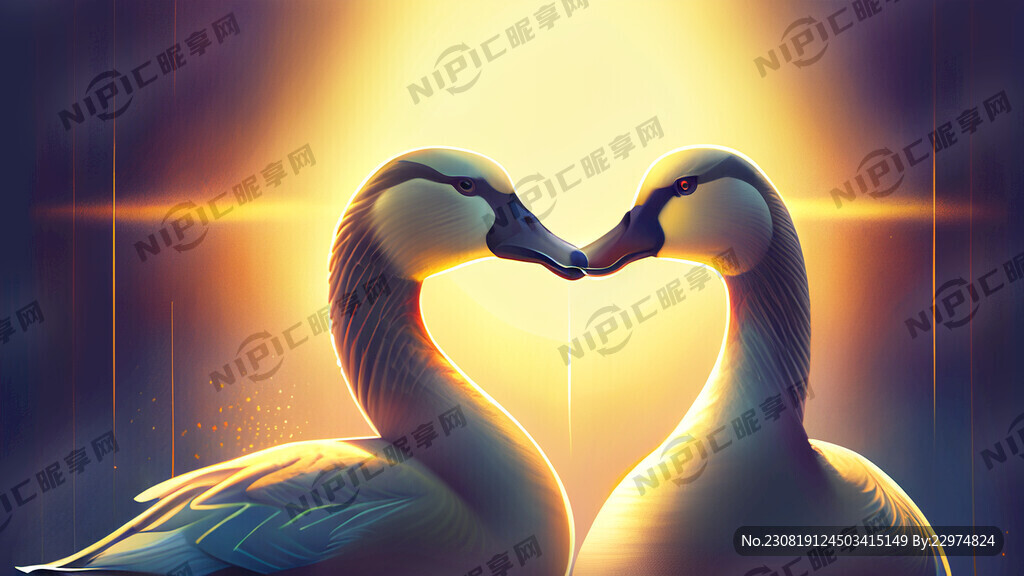 大雁 背景充满希望。光芒