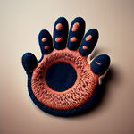 设计一个爪爪儿手作的商标，做的产品是手工毛线织物