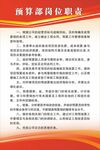 预算部岗位职责