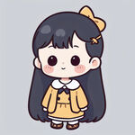 卡通可爱小女生