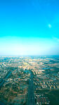 高空飞机视角看城市扬州广陵区
