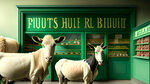 牛驴羊肉店店招绿色有牛驴羊肉的图片