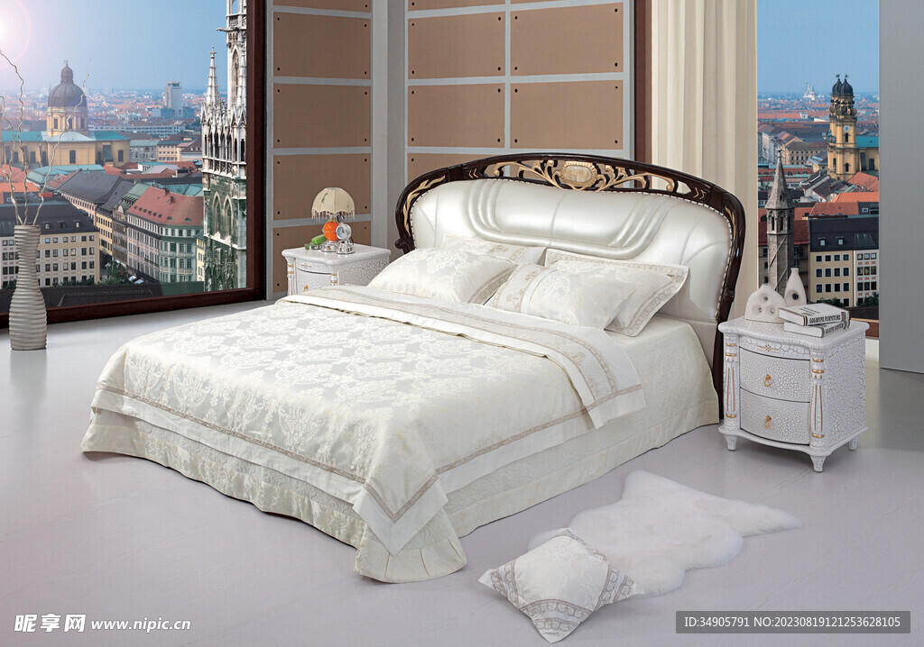 软体床 高档 欧式 卧室 家具