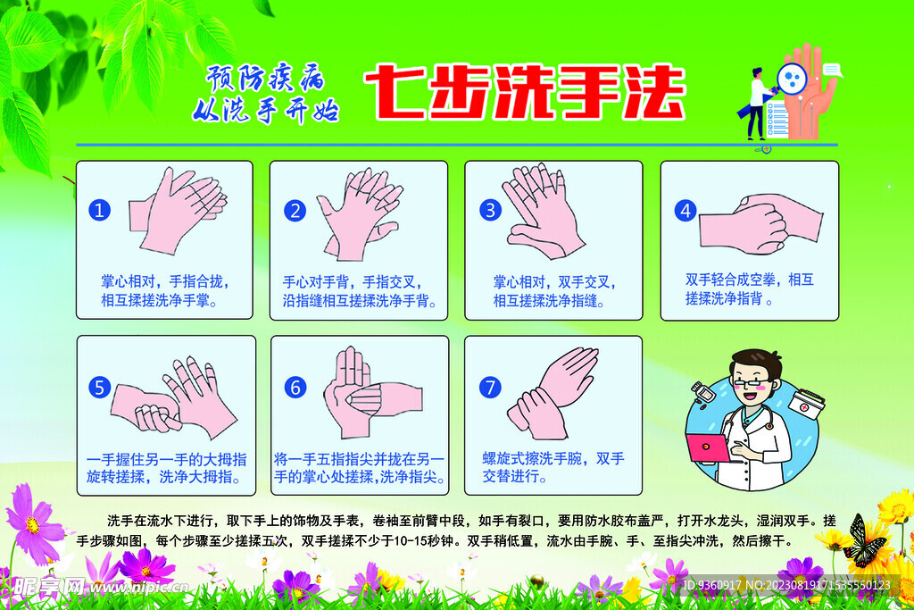 正确洗手方法 七步洗手法
