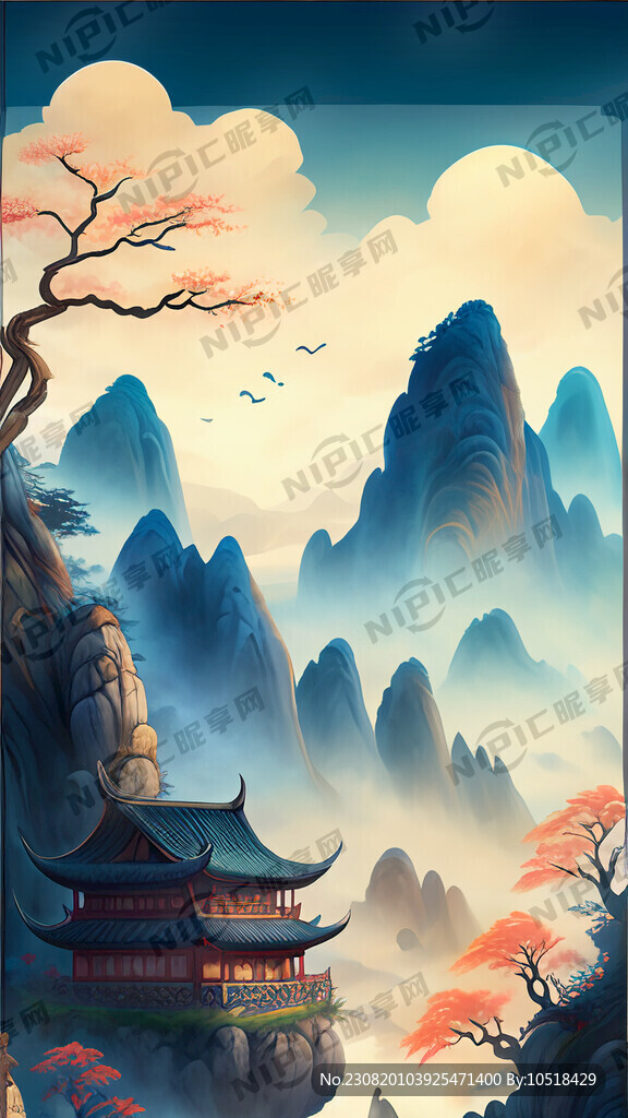 游戏梦幻唯美新中式风景 超高清