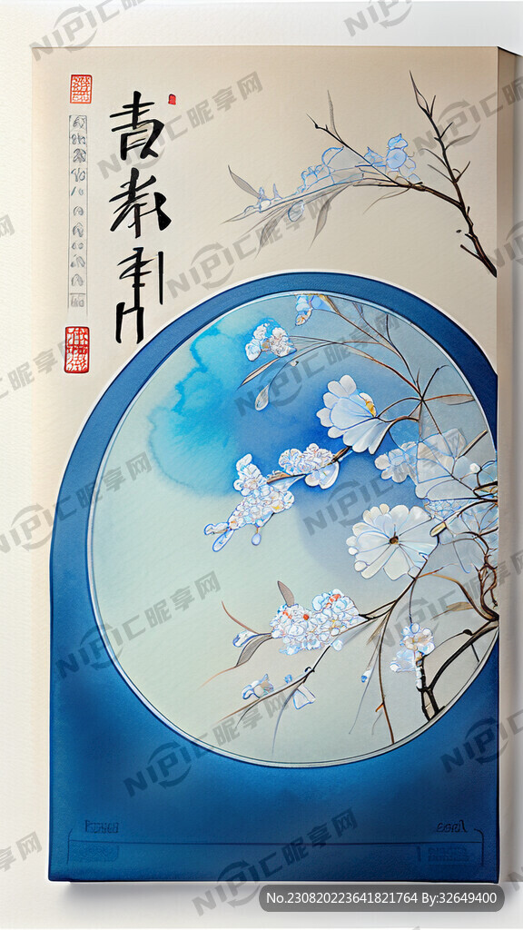 主色克莱因蓝洋酒包装口感圆润丝