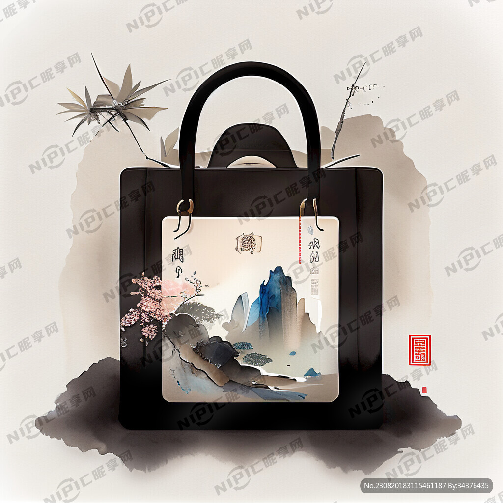 中式古典包装标签