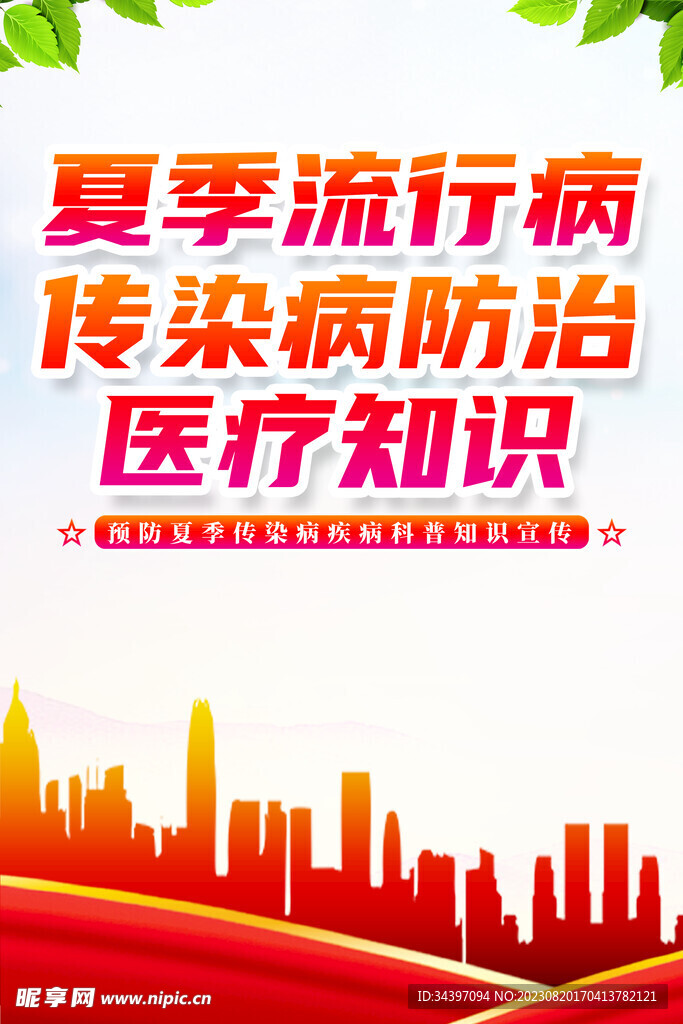 夏季医疗知识海报