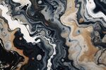 黑色流体框画 