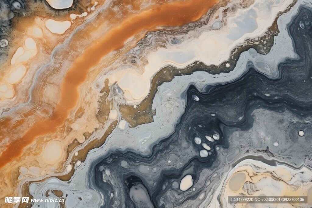 黑色流体框画 