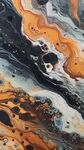 黑色流体框画 