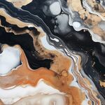 黑色流体框画 
