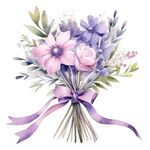 水彩花束
