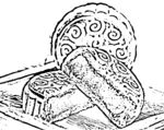月饼线描