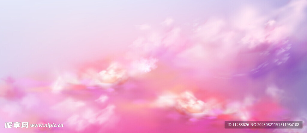 粉色云朵天空