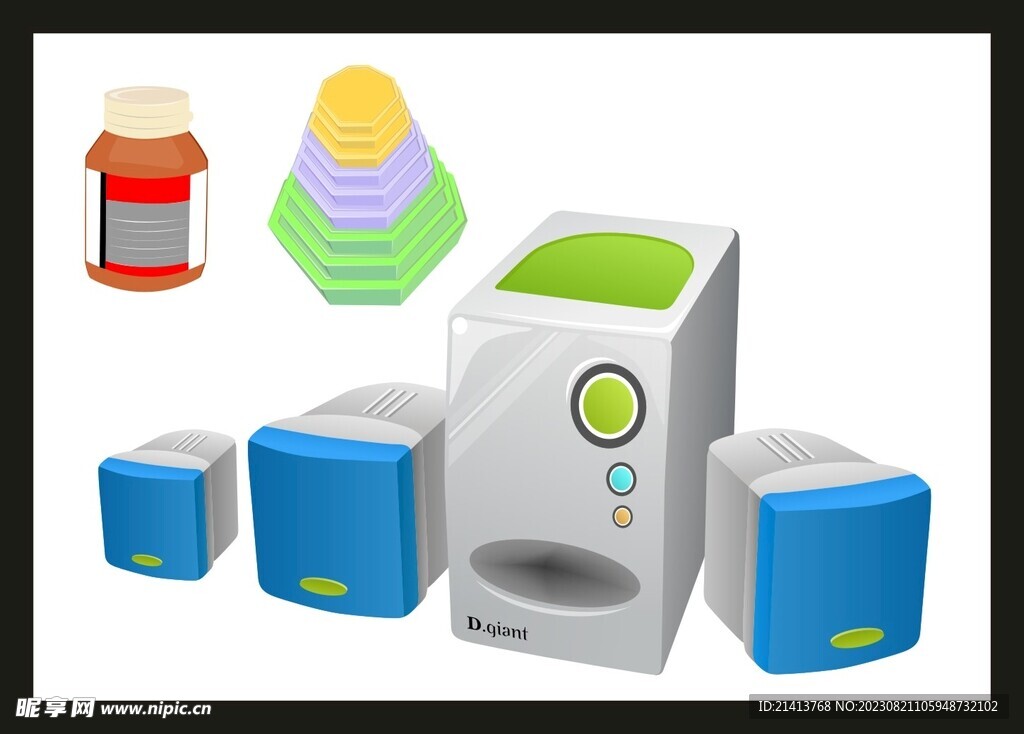 手绘办公用品