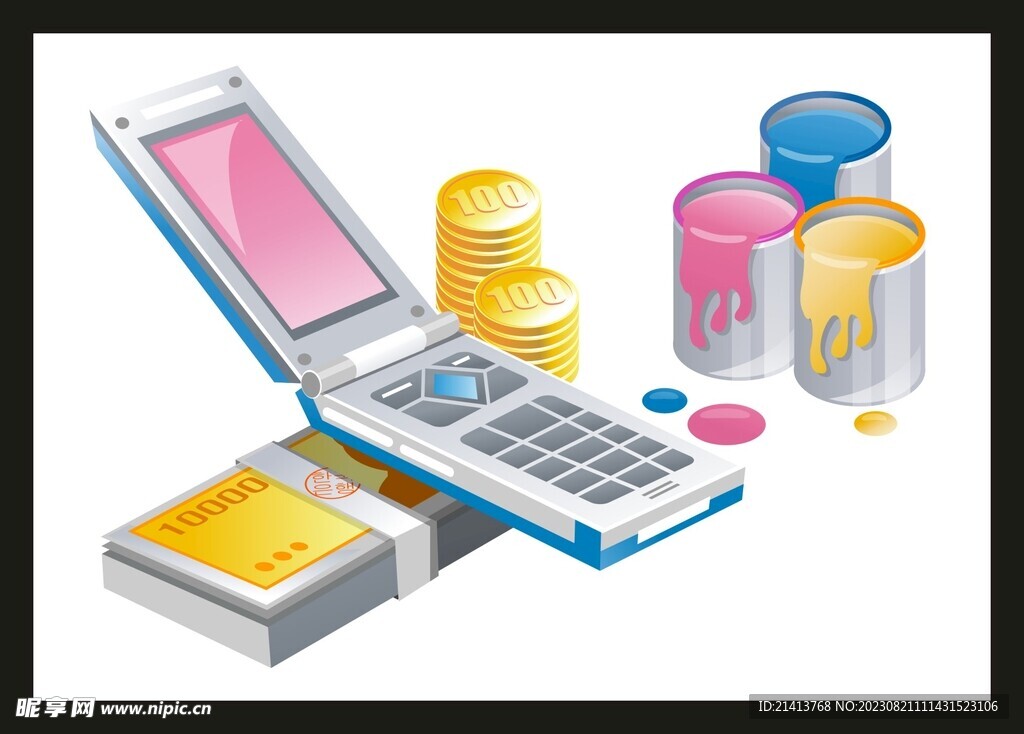 手绘办公用品